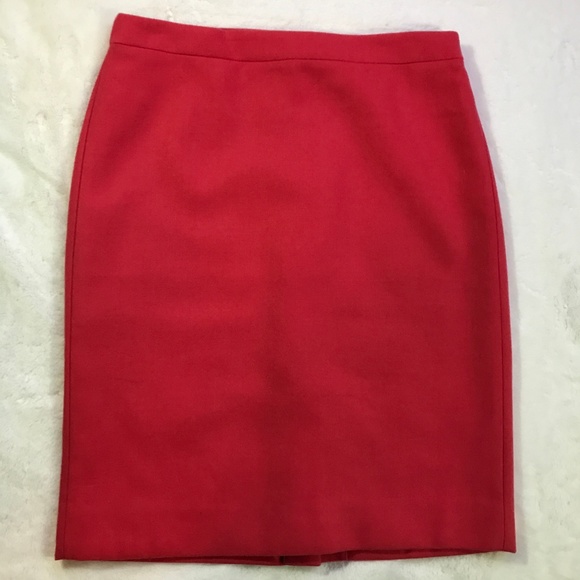 J. Crew Dresses & Skirts - J. Crew No. 2 Pencil Skirt Red Size 12 | Wool 100%